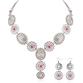 Rustic Couture's Western Necklace Earrings Jewelry Set for Women