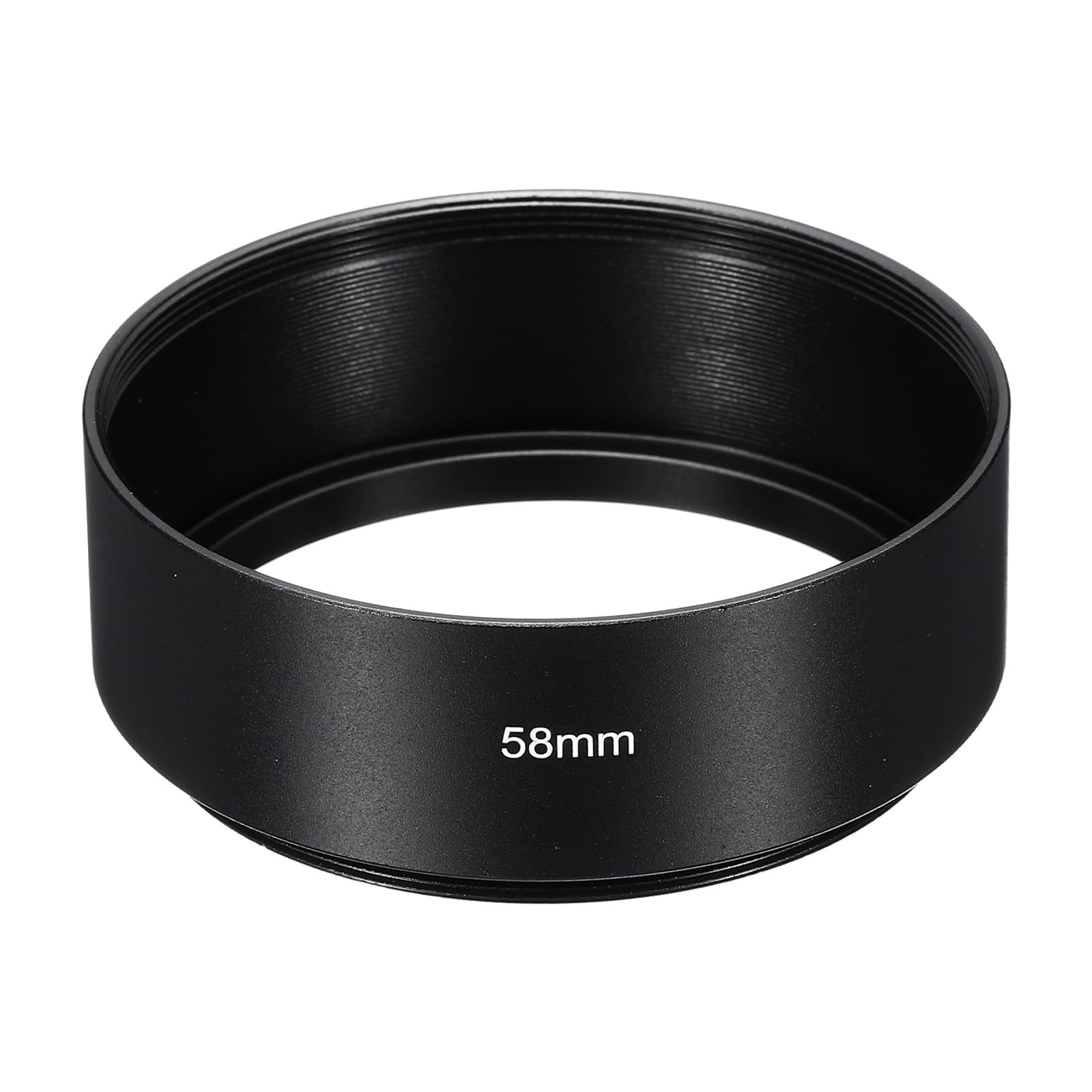 PATIKIL 58mm Lens Hood, Standard Focus Frosted Surface Anti-reflective Inside Hood for Camera Lens, Black for Nikon, for Fujifilm, for Pentax, for Leica