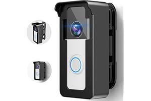 SATISURE Anti-Theft Video Doorbell Angle Mount, 50 to 130 Degree Adjustable Ring Camera Holder Doorbell Door Mount for Apartment, Compatible with Ring/Blink Video Doorbell 4 3 Plus 2 1 Pro 2