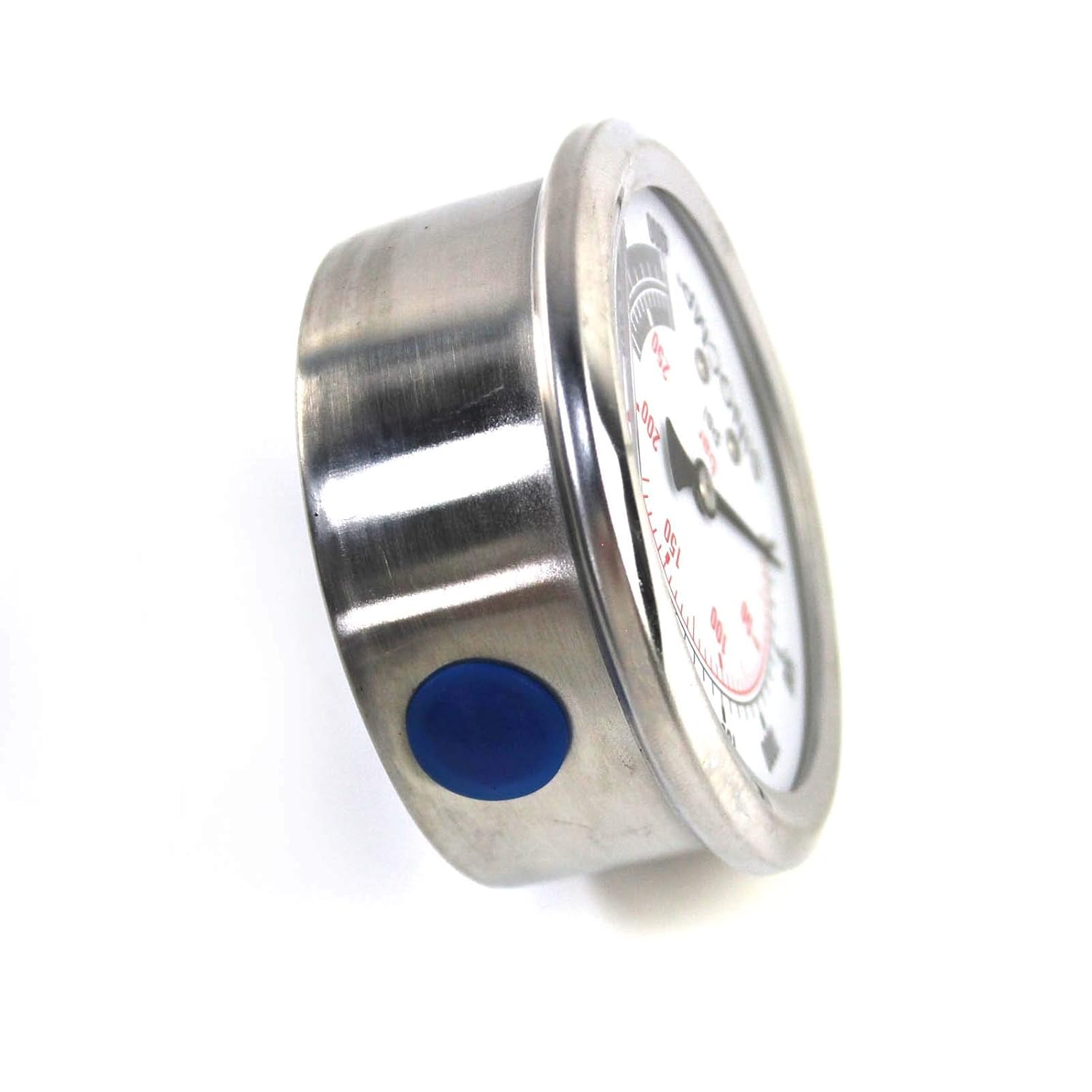 Hydraulic Pressure Gauge - SINOCMP 25Mpa/0-250Bar/0-4000PSI Economical Multi Purpose Double Scale Stainless Steel Glycerin Filled Gauge - Image 4