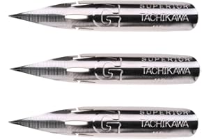 MyLifeUNIT Tachikawa Comic G Nib, Manga G-Pen Nib, Pack of 3