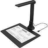 VIISAN DB8401 16MP Document Camera for Schools &amp; Offices &ndash; Certified Windows/macOS Compatible, Portable USB Scanner with OCR, TTS &amp; Barcode Recognition, Foldable Arm for Space-Saving Design