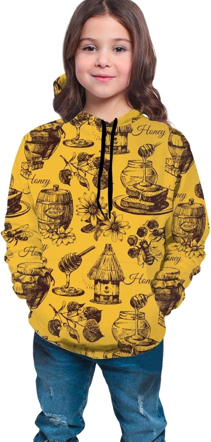 yellow bee hoodie