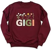 Gigi Sweatshirt Women Grandma Sweatshirt, Floral Graphic Gigi Nana Mothers Day T-Shirt, Grandma Gift Shirts, Sweatshirt Women Gigi, Gigi Sweatshirt, Women Grandma Gifts Shirts
