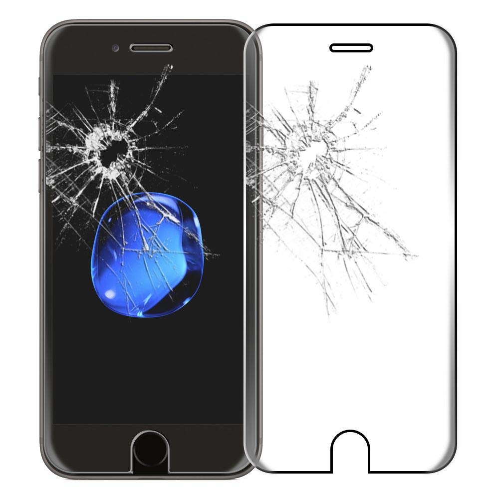 ebestStar - compatible with iPhone 7 Screen Protector iPhone 8 Curved Full Tempered Glass anti-Shatter Shatterproof 9H 3D Bubble Free, Transparent [iPhone: 138.3/138.4 x 67.1/67.3 x 7.1/7.3mm 4.7'']