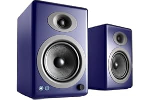 Audioengine A5+ Wireless Bluetooth Bookshelf Speakers - Premium 150W Stereo Speakers for Music, Gaming, Turntables, Home Theater Systems - Powerful Studio Monitors