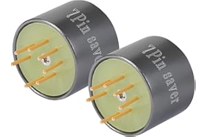 2pcs Amptata Octal 7pin Tube Saver Ceramics 5654W 6J1 6J2 6J3 6J4 6J5 6K5 6AQ5 6X4 6Z4 6AU6 EF95 EZ90 EAA91 EF91 6GK5 EC92 ECC91 Amplifier Vacuum Tube Protect Tube Pin Socket Saver