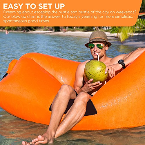 2024Cozy Portable Inflatable Lounger: Foldable Garden Recliner For Camping Travel From Other Furniture - Price 175.33