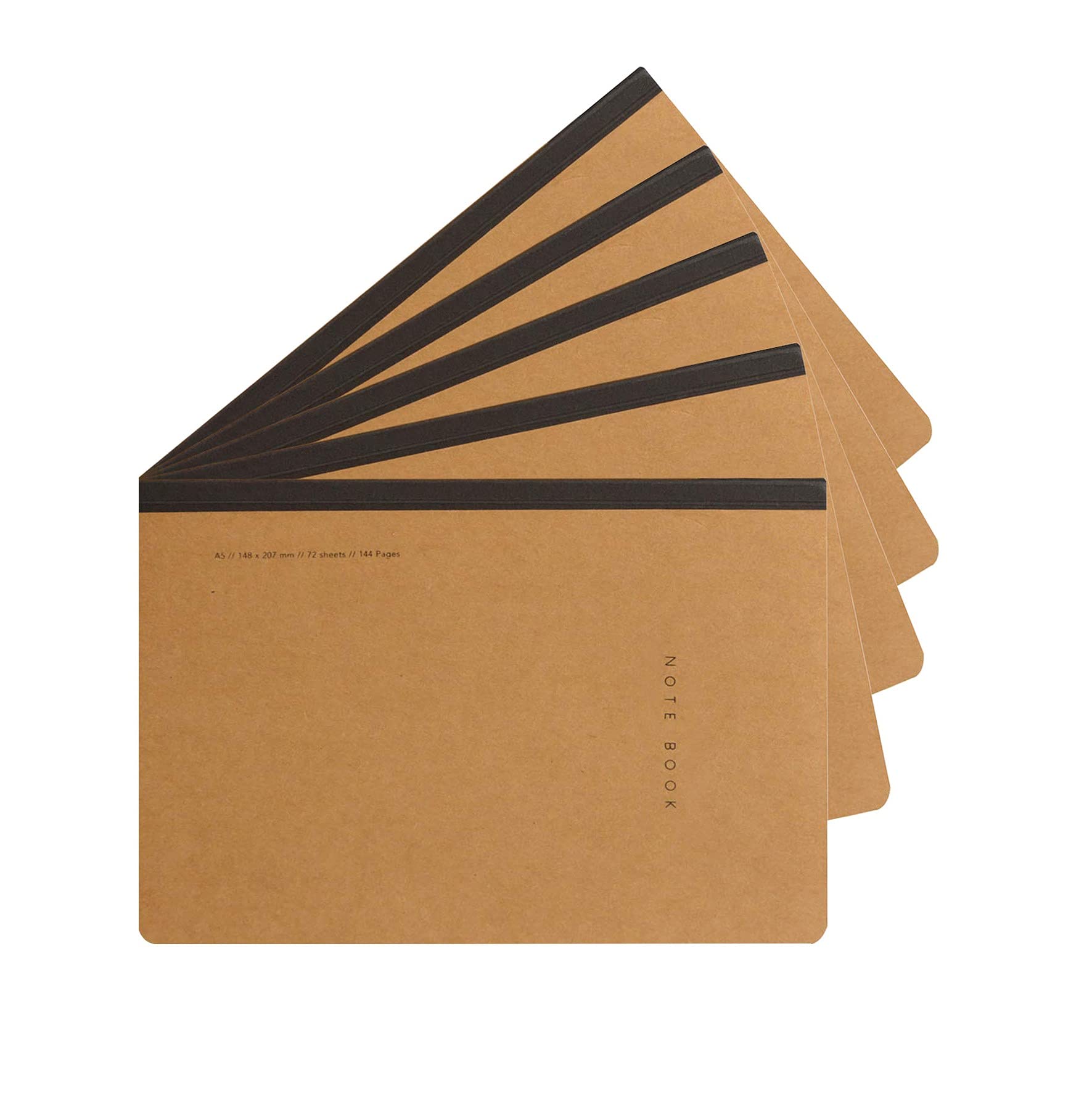 Groupy Easy Day 80gsm Ruled Notebooks Bundle Set for Corporate Executive Office Work or College Students Notes Writing – A5 Size Stationery, Pack of 5 Lined Notebook Journal Groupy Easy Day 80gsm Ruled Notebooks Bundle Set for Corporate Executive Office Work or College Students Notes Writing – A5 Size Stationery, Pack of 5 Lined Notebook Journal