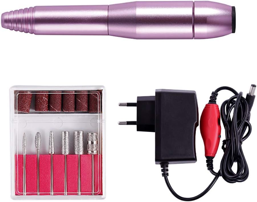 Portable Electric Nail Drill, Compact Efile Electrical Professional Nail File Kit for Acrylic, Gel Nails, Manicure…