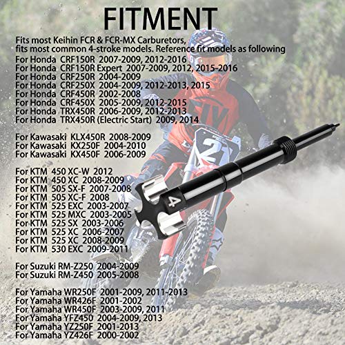 Air Fuel Mixture Screw CNC Adjust Carb FCR Air Screw Compatible With