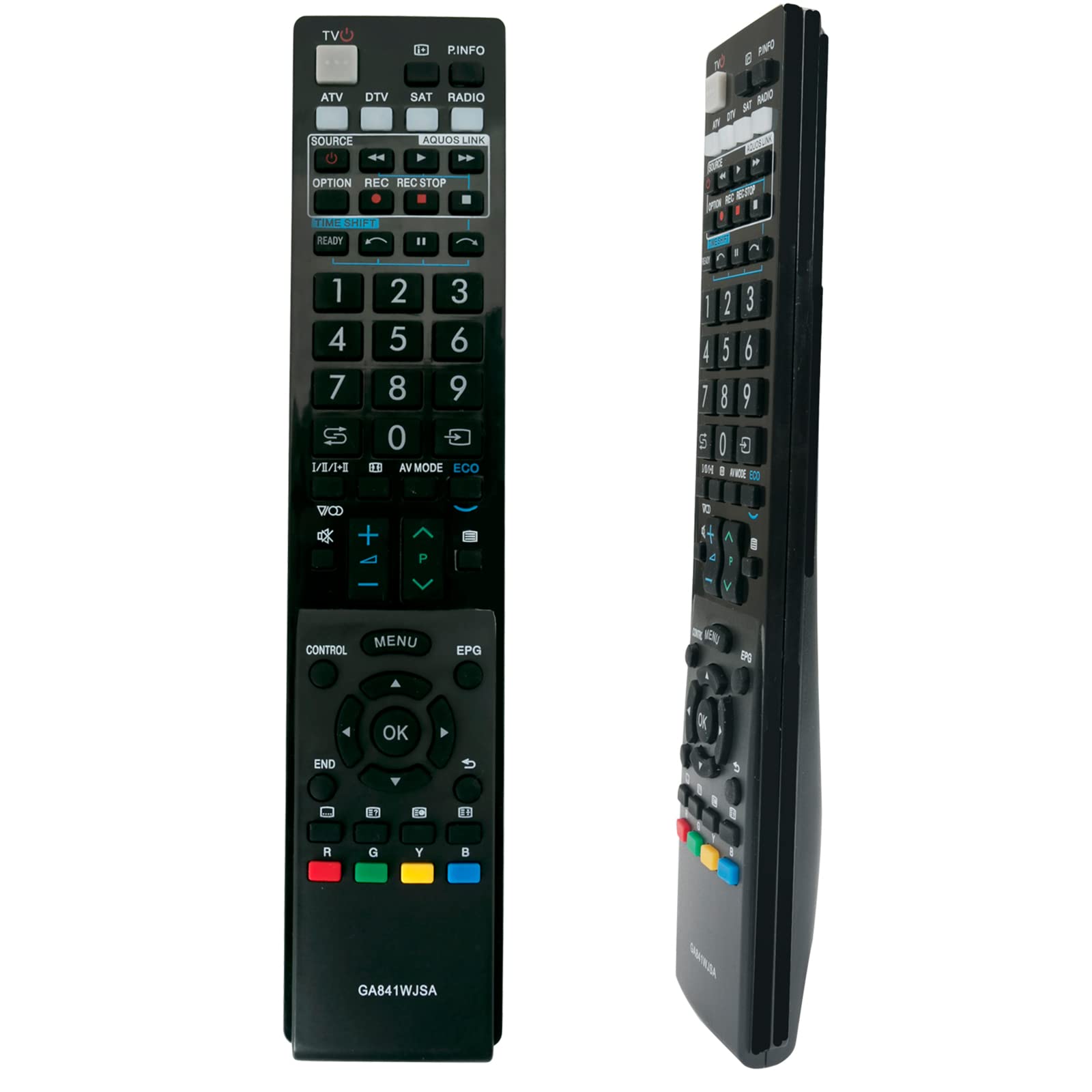VINABTY GA841WJSA Replacement Remote Control fit for Sharp TV LC-60LE822E 32LB5820 LC-46LE831E LC-60LE741E LC40LE831E LC46LE831E LC60LE925E LC-40LE831E LC-46LE830E LC-46LE830RU LC-46LE831S