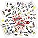 Hot Wheels Tattoos Party Favor Pack -- 75 Temporary Tattoos Featuring Race Car Designs