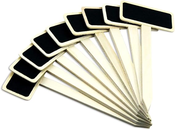 NATUCE 20 Pcs Etiquetas de Plantas de Madera, Marcadores de ...