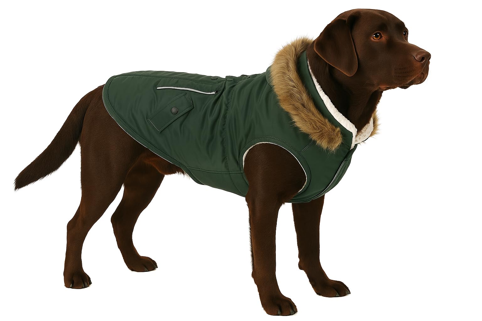 Flamingo WINTER COAT KIMO GREEN 55CM — image 1