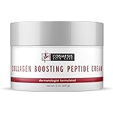 Collagen Boosting Peptide Cream - Total Collagen Care, Improves Firmness & Smoothness, Restores Youthful Appearance - 2oz by Cosmesis