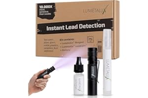 Lumetallix Instant Lead Detection | Lead Test Kit for Paint, Ceramics & More | Fast, Accurate Results | UV Light Visible | Ho