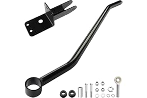 WildGear Adjustable Front Track Bar 4-6.5 inch lift Fit for 1984-2001 Jeep Cherokee XJ,Adjustable Panhard Bar Rod with Relocation Bracket,Black