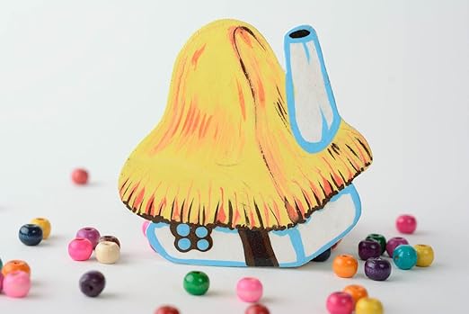 Iman para refrigerador hecho a mano con forma de casita con techo ...