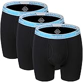 ZONBAILON Men's Bamboo Viscose Long Leg Boxer Briefs Underwear M L XL 2XL 3XL