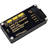 Jhoinrch Isolated USB to CAN FD Adapter Converter Up to 10Mbps | 91% Transmission Efficiency, Base on CANable V2.5，With HUD ECU HACK Software