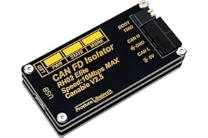 Jhoinrch Isolated USB to CAN FD Adapter Converter Based on CANable V2.5 Supports Up to 10Mbps