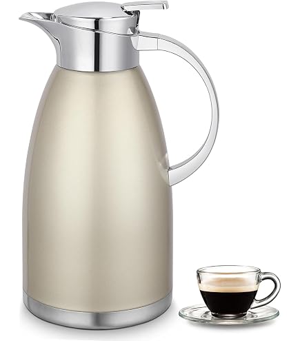 Pichet Isotherme Thermos Sous Vide Isolé Acier Inoxydable Carafe à Café