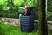 Exaco 628001 Eco-Master Polypropylene Composter, 120-Gallon, Black