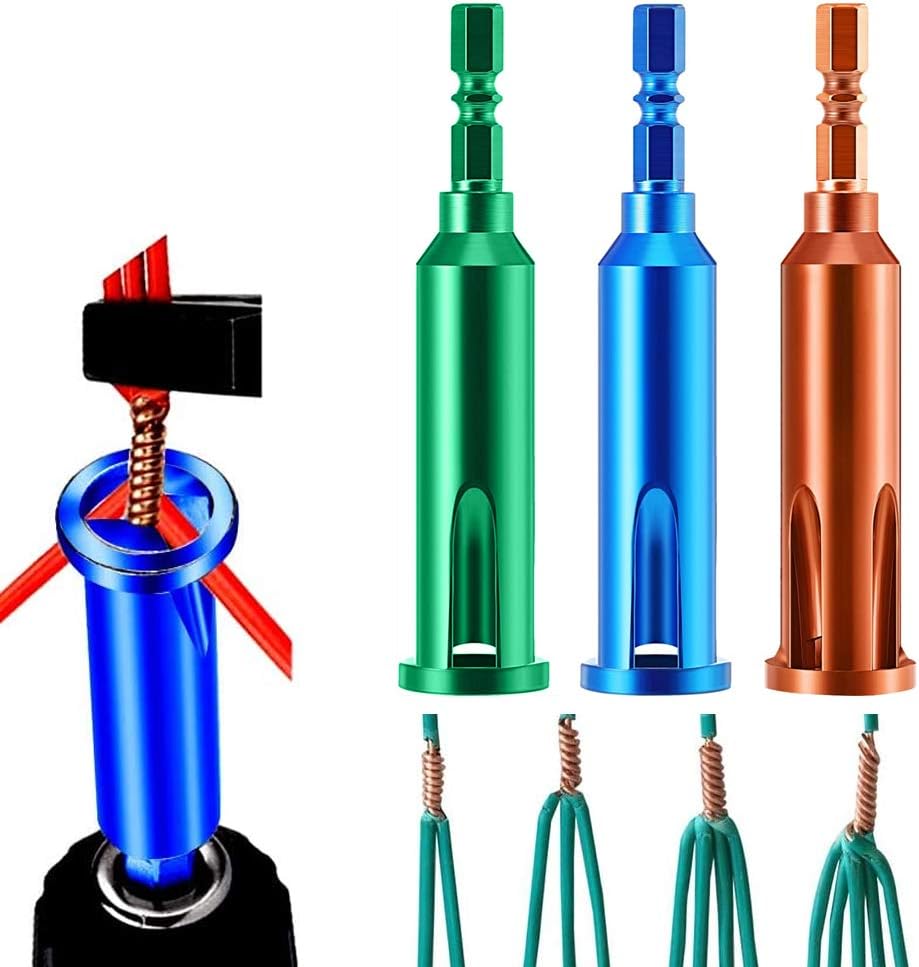 3pcs Wire Stripping Twisting Tool, Wire Stripper and Twister with