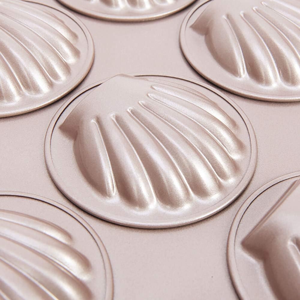 Dore Et Antiadhesif 2 Pieces Moule A Gateau Madeleine En Forme De Coquille Saint Jacques A Qjjml Moule De Cuisson Mignon Four A Cuisson Bricolage Cuisine Maison Moules Carres Et Rectangulaires Centroarco Com