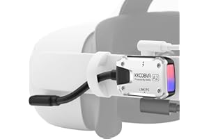 KKCOBVR A2 Link Cable Adapter Compatible with Quest 1/ Quest 2 / Quest Pro/ PICO4 Use with Battey Head Strap Accessories Stre
