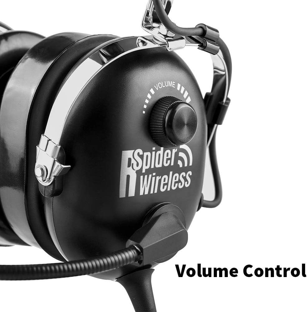 R SPIDER WIRELESS Aviation Headset for Pilots PNR Aviation Headset, Comfortable Ear Seals, Passive Noise Reduction, with Carrying Case - Image 5