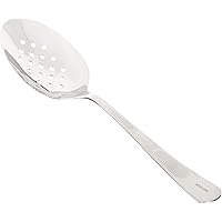 Mercer Culinary, 9 Inch, Silver Plating Spoon, Perforated Bowl, 9-Inch, 9"