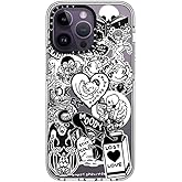 CASETiFY Clear iPhone 14 Pro Max Case [Not Yellowing / 6.6 ft. 3X Military Grade Drop Protection/Magsafe] - matt Darling Sticker Collage - Clear