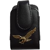 Premium 3D Metal Eagle Pouch case with Belt Clip for Tandem Diabetes Care Insulin Pump (T:Flex Pump/T:Slim G4 Pump/T:Slim X2 Pump) (vertical/1/copper)