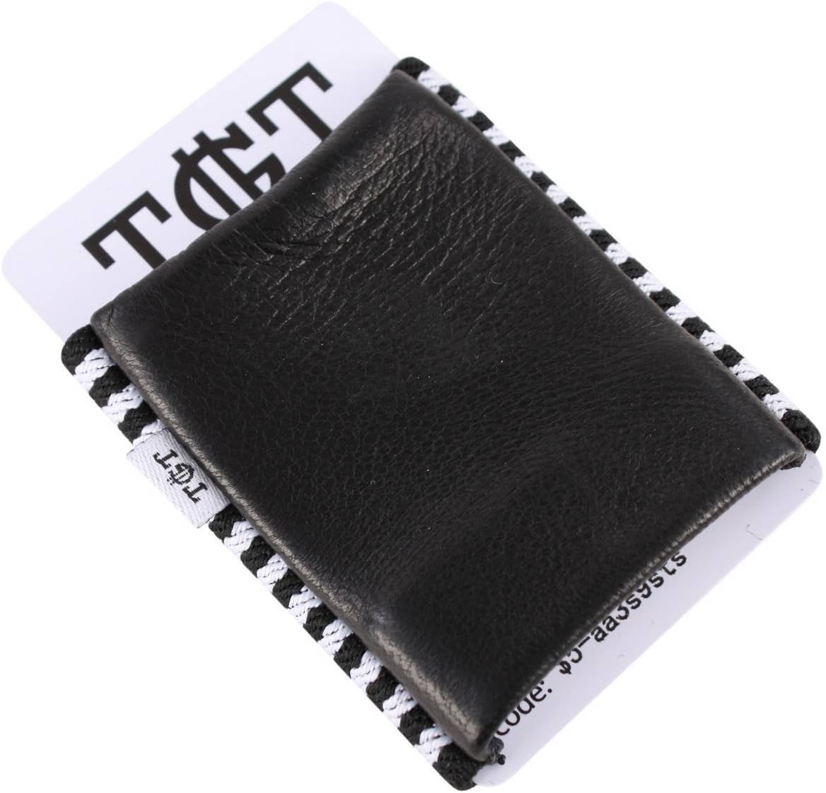 TGT Wallets Mens Stone 2.0 Elastic Card Holder - Black/White