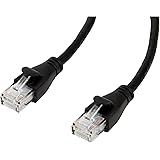 Amazon Basics RJ45 Cat 6 Ethernet Patch Cable, 1Gpbs Transfer Speed, Gold-Plated Connectors, 10 Foot For Personal Computer,Pr
