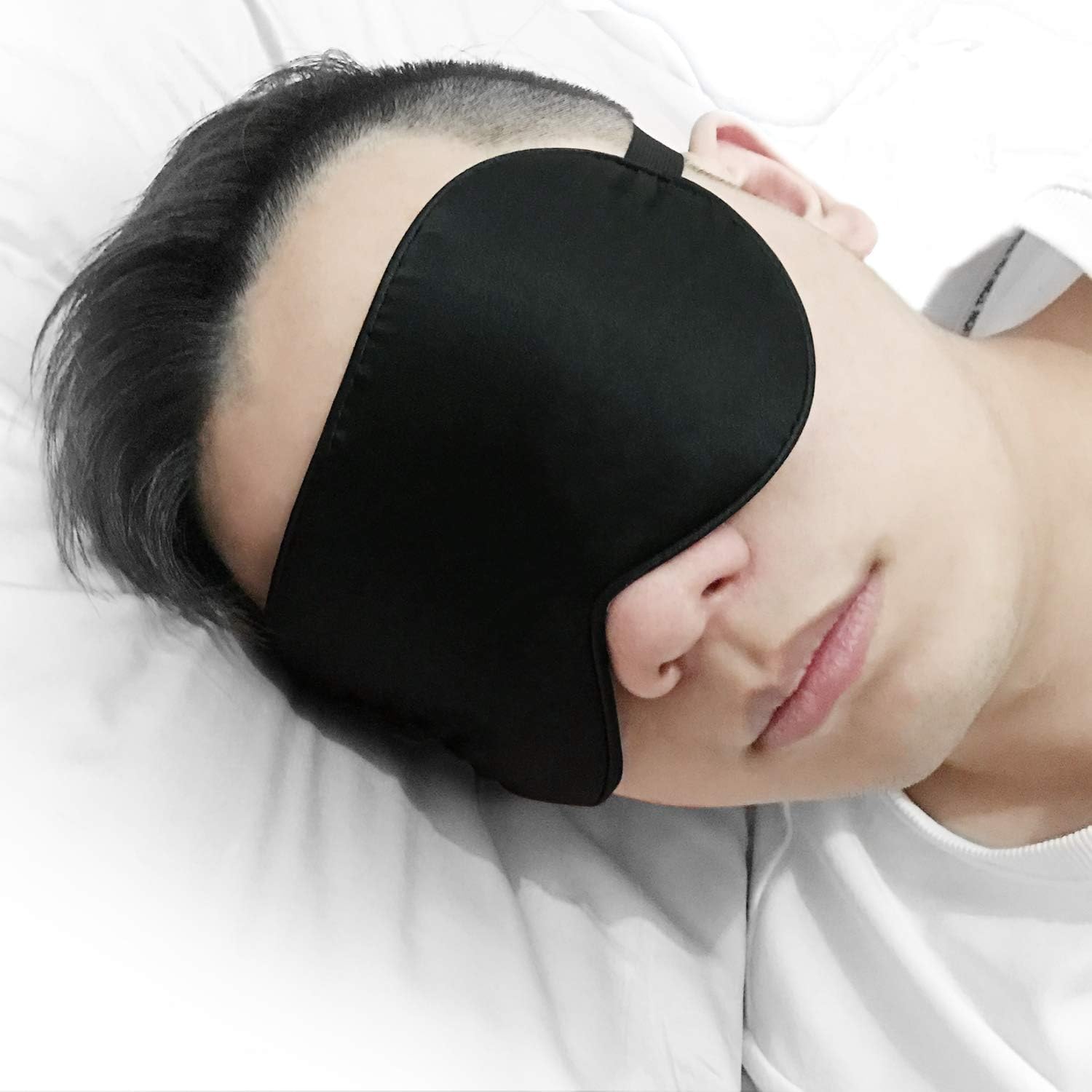 JEFlex Natural Silk Sleep Mask Blindfold, Super-Smooth Eye Mask: Health & Personal Care