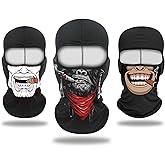 Cutewing Balaclava Mask 3D Print Full Face Mask Cooling Neck Gaiter Sun Protection Face Cover Mask Windproof Ski Mask