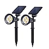 The Best Solar Garden Lights For Outdoor Path, Yard & Lawn 6 Nekteck Solar Powered Garden Spotlight