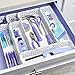 YouCopia LinkedBin Utensil and Silverware Drawer Organizer, White, 2-Piece Set