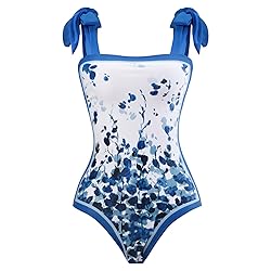 EFOGEP Bikini Sets for Women with Cover up, Retro