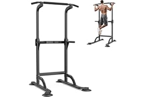 SRIFY Power Tower Dip Station & Pull-Up Bar for Home Gym – Adjustable Height Strength Training Equipment for Pull-Ups, Dips, Push-Ups & More