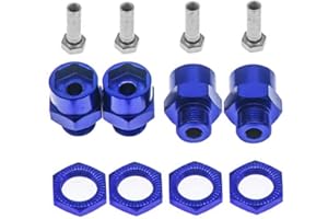 GTHELE 12mm to 17mm Wheel Hex Hub Adapter Extension Conversion for 1/10 RC Car and Upgrade 1/8 Tires