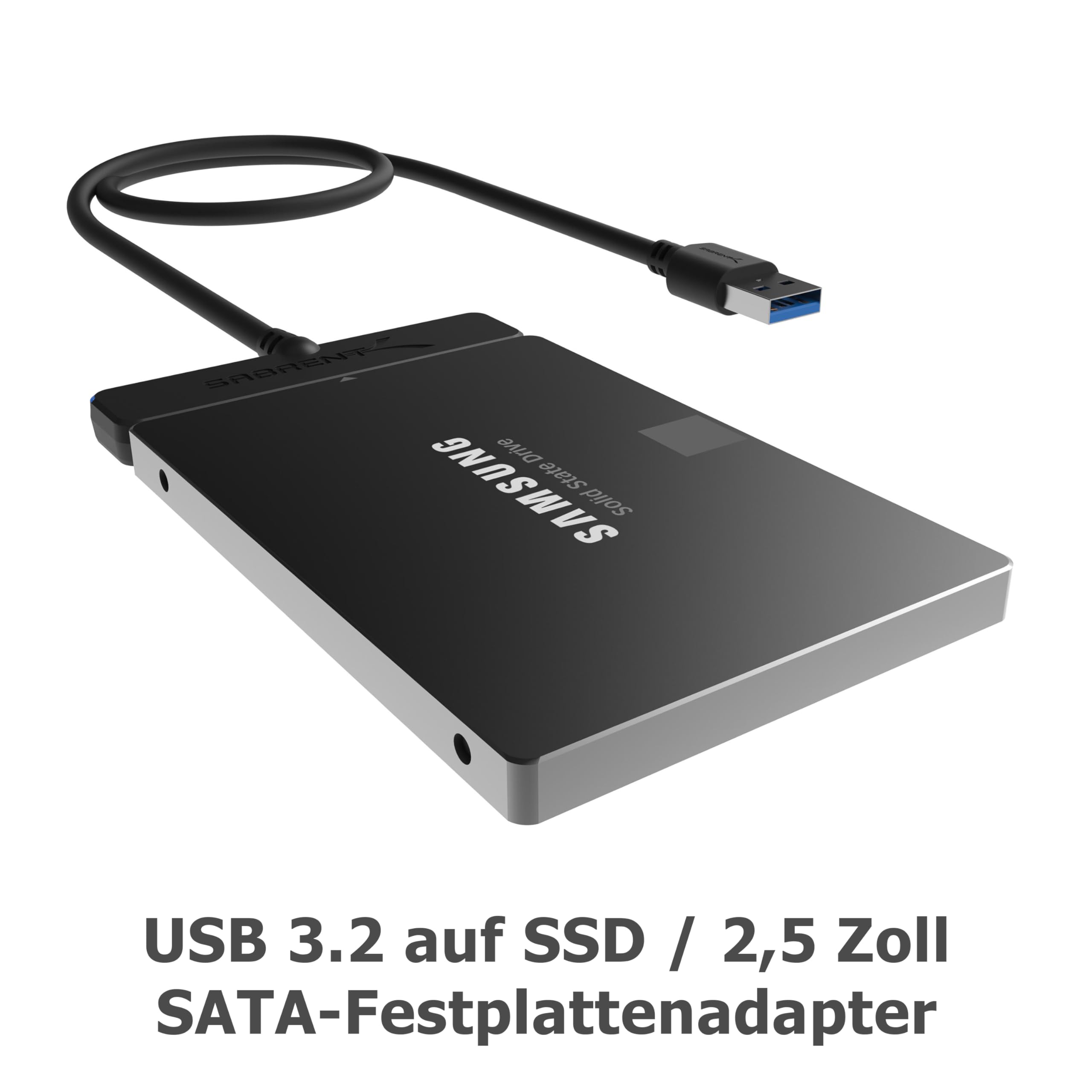 SABRENT SATA USB Adapter SSD HDD 2,5 Zoll Festplattenadapter USB, 5Gbps Data Transfer (EC-SSHD) 3