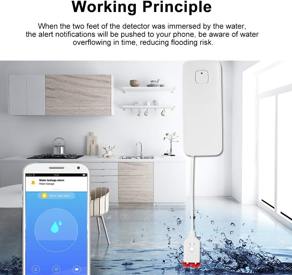 google home water sensor