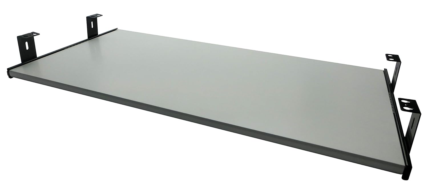 FIX&EASY Tastaturauszug 800x400mm Mit Ablage - Klembar Für Schreibtisch, Höhenverstellbar