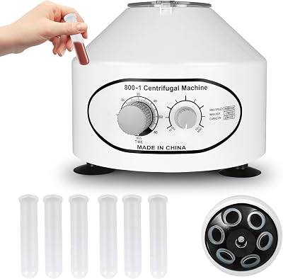 ORILAO Electric Centrifuge 4000RPM 20ml x 6 Tubes Desktop Machine with Timer