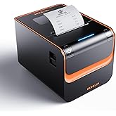 Rongta POS Printer, 80mm Thermal Receipt Printer with Auto Cutter, USB Serial Ethernet Interface, Support Windows/Mac/Linux C