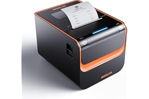 Rongta POS Printer, 80mm Direct Thermal Receipt Printers with Auto Cutter, USB Serial Ethernet Interface, Support Windows/Mac/Linux Cash Drawer, Restaurant Kitchen Printer for ESC/POS (RP332)